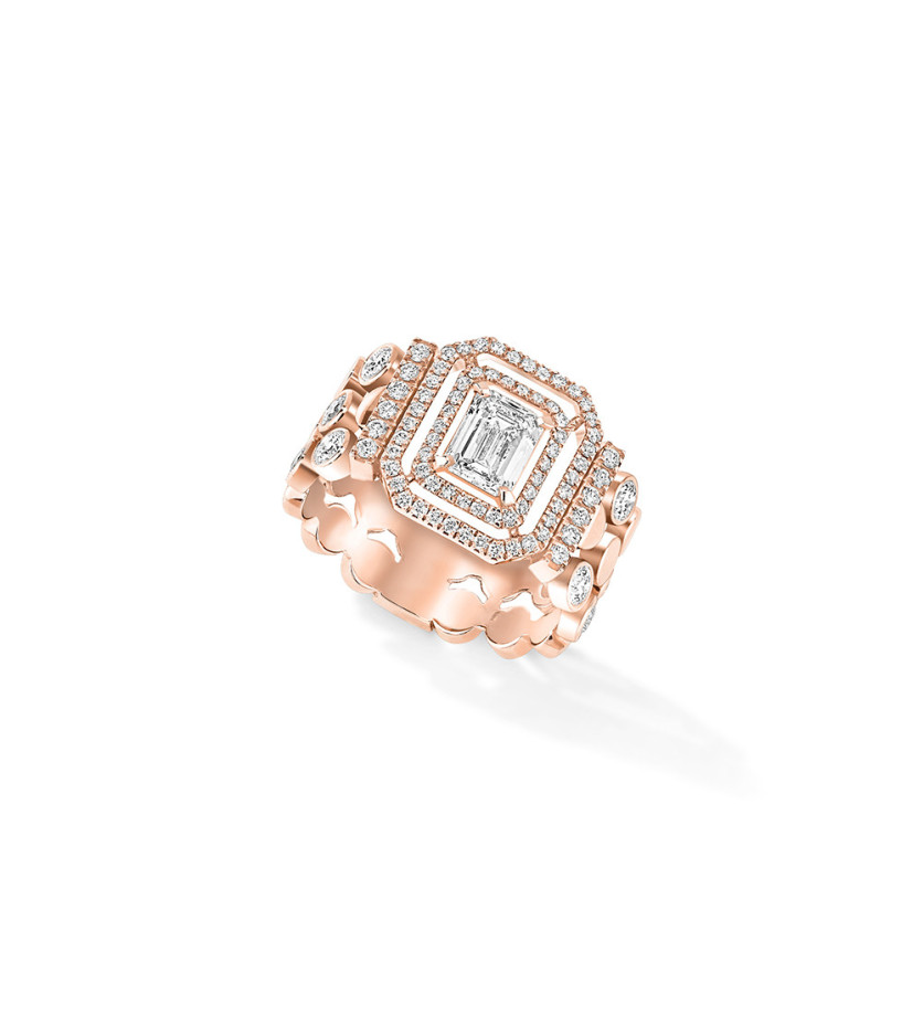 Bague Messika D-Vibes or rose diamants