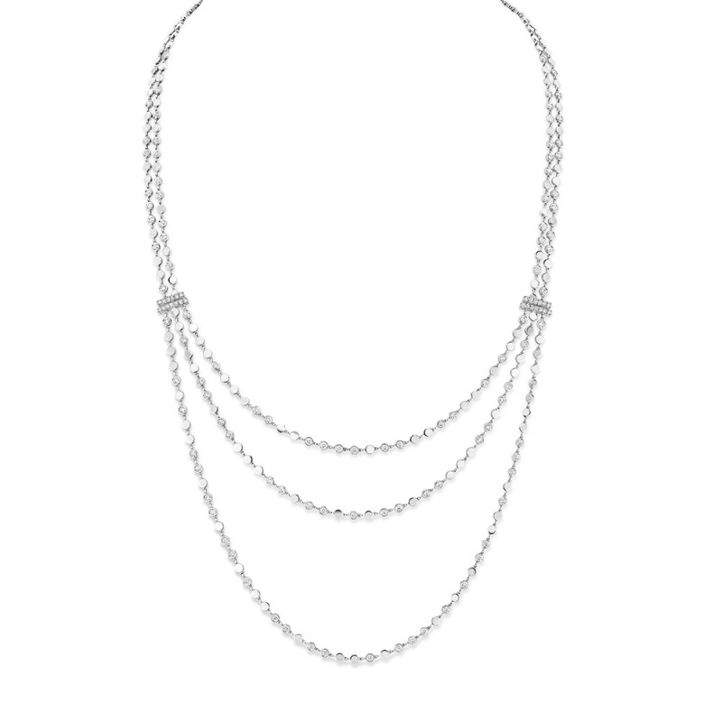 Collier Messika D-Vibes or blanc diamants