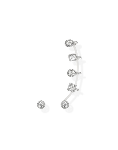Boucles D'Oreilles Messika My Twin or blanc diamants