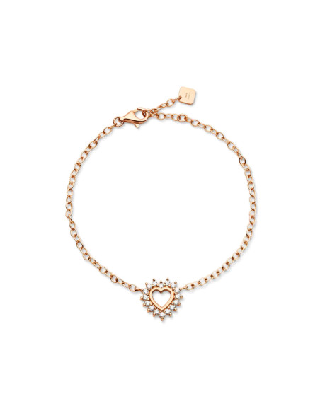 Bracelet Nouvel Héritage Mystic Love or rose diamants moyen modèle