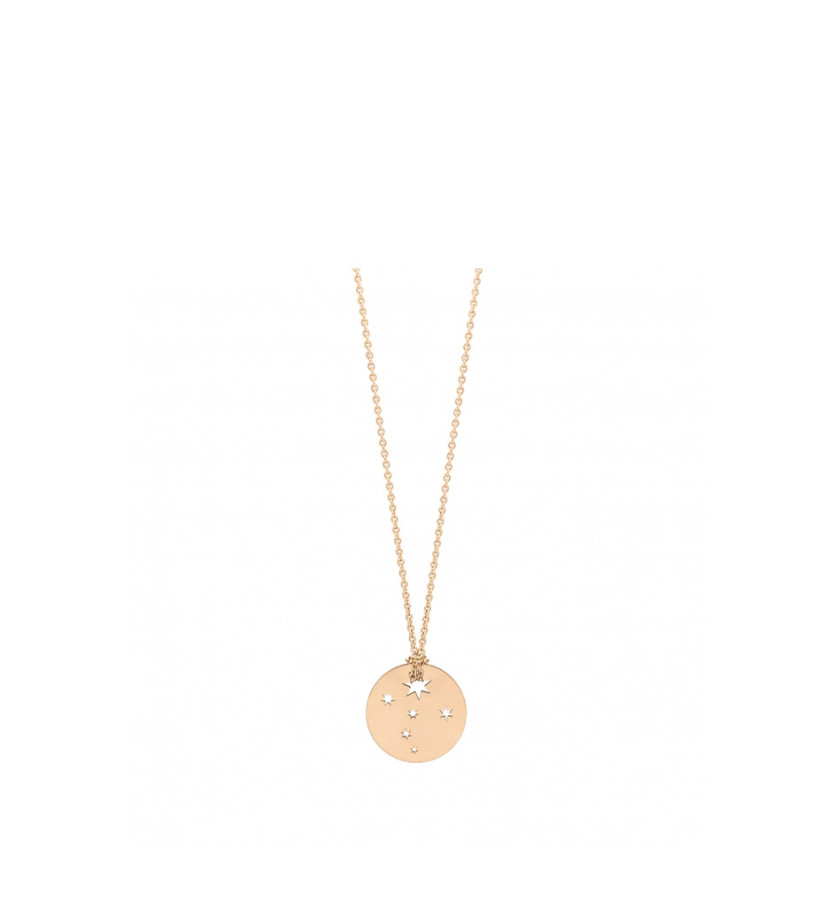 Collier Ginette NY Disc Mini Milky Way Disc on chain or rose