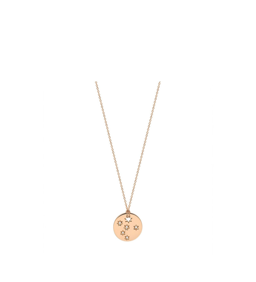 Collier Ginette NY Milky Way Mini Disc on chain or rose