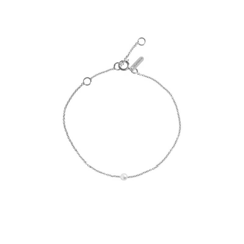 Bracelet Claverin Simply Mini or blanc perle blanche