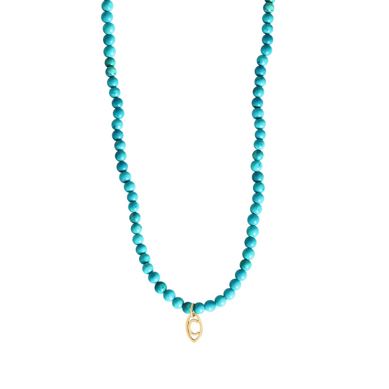 Collier de perles Charlet Origines Colors turquoise