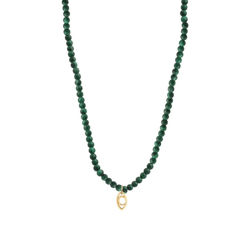 Collier de perles Charlet Origines Colors malachite