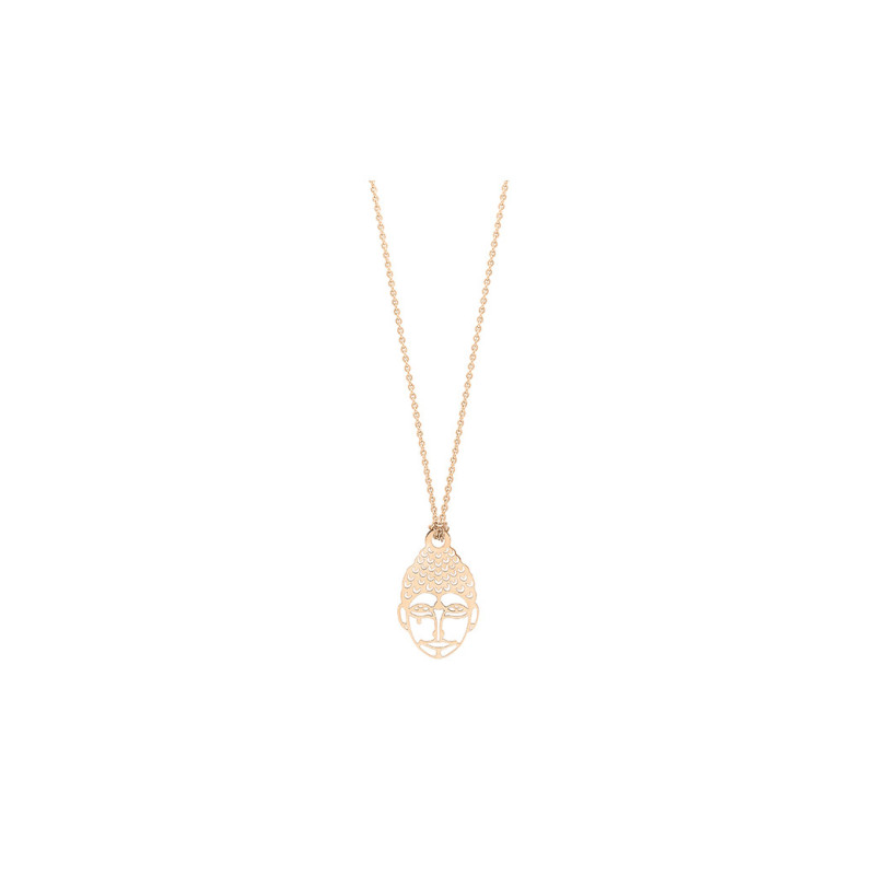 Collier mini Buddha on chain or rose