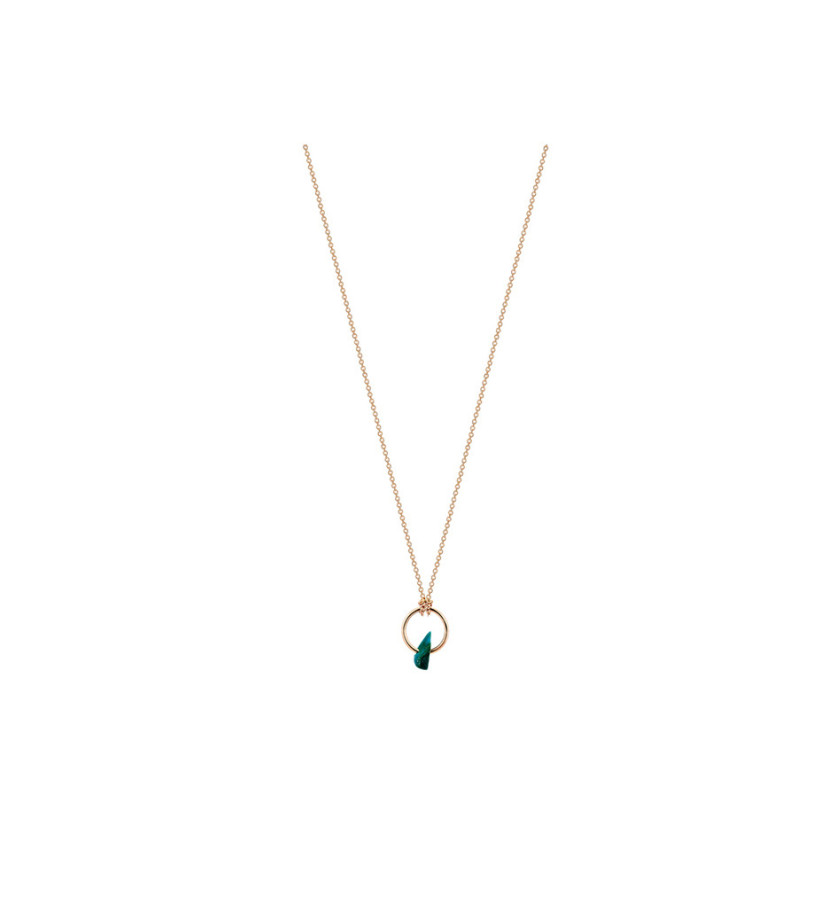 Collier Ginette NY Tiny Jala circle or rose chrysocolle