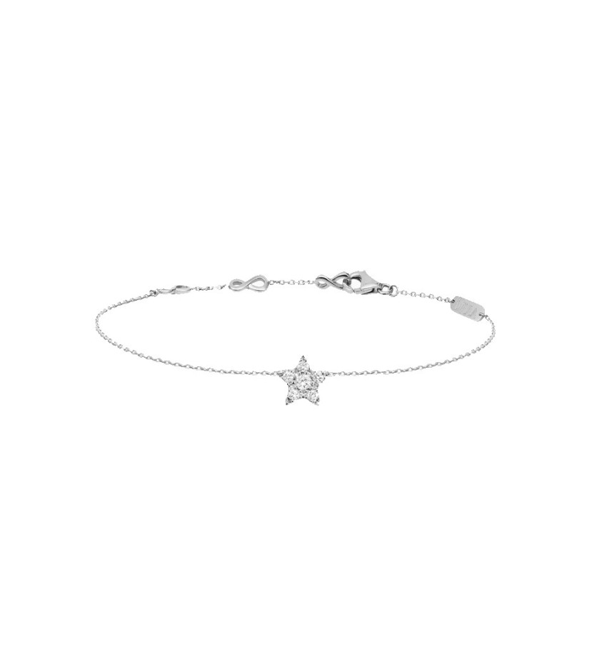 Bracelet Djula étoile or blanc diamants