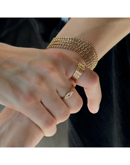 Bracelet Charlet Diamantée 10 chaînes