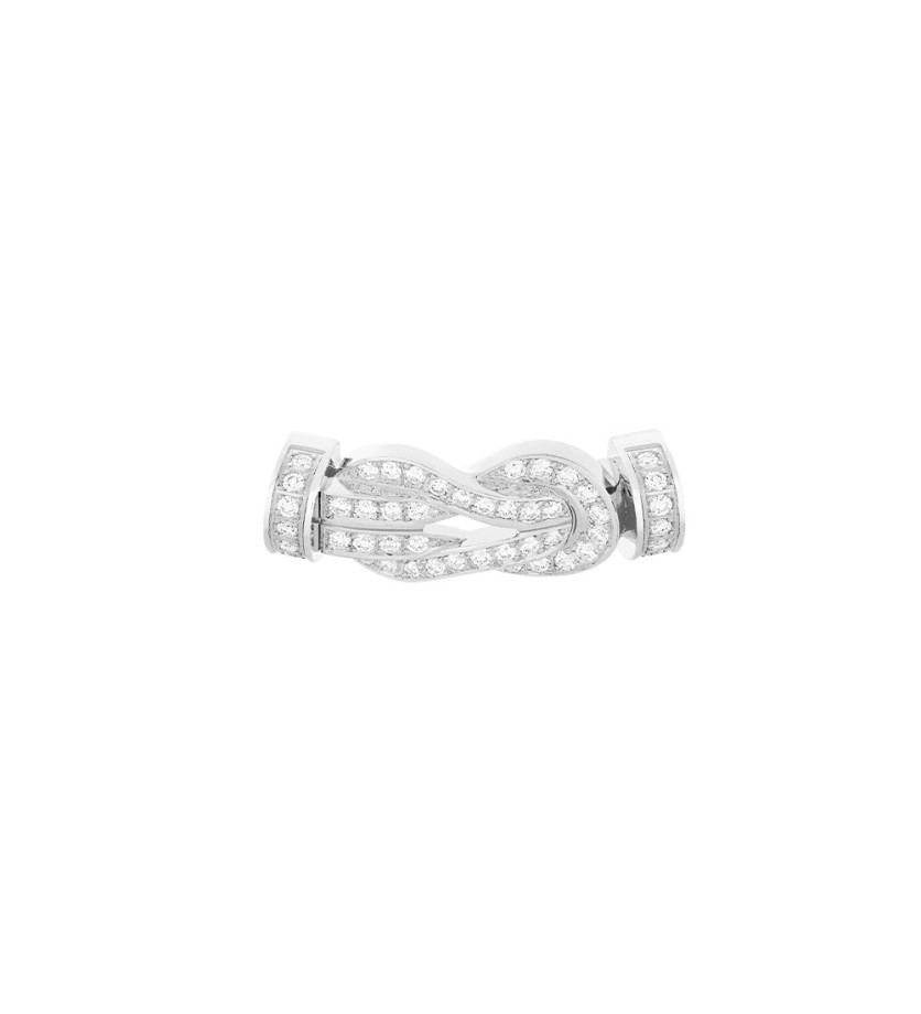Manille Fred Chance Infinie or blanc full pavée diamants GM