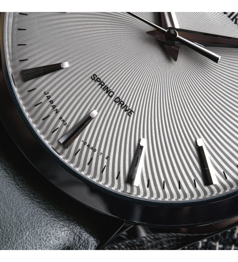 Montre Grand Seiko Elegance Edition limitée Europe Mécanique Cadran gris Bracelet en cuir de veau noir 38mm