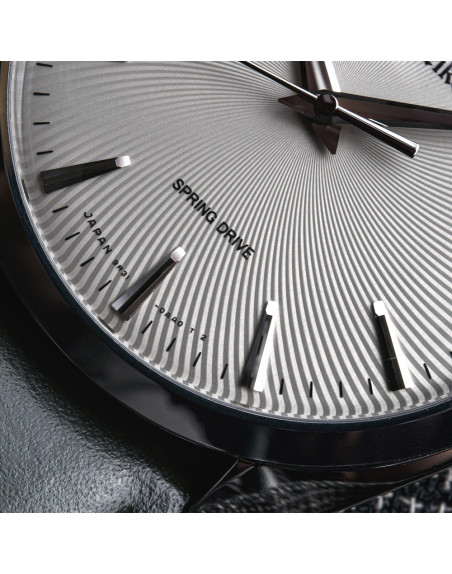 Montre Grand Seiko Elegance Edition limitée Europe Mécanique Cadran gris Bracelet en cuir de veau noir 38mm