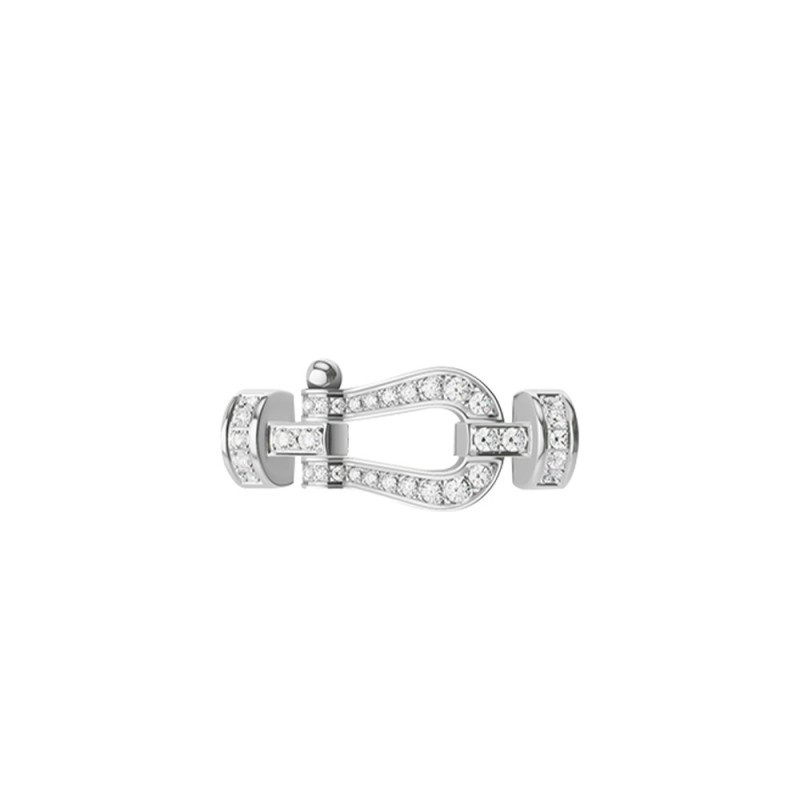 Manille Fred Force 10 or blanc full pavé diamants MM