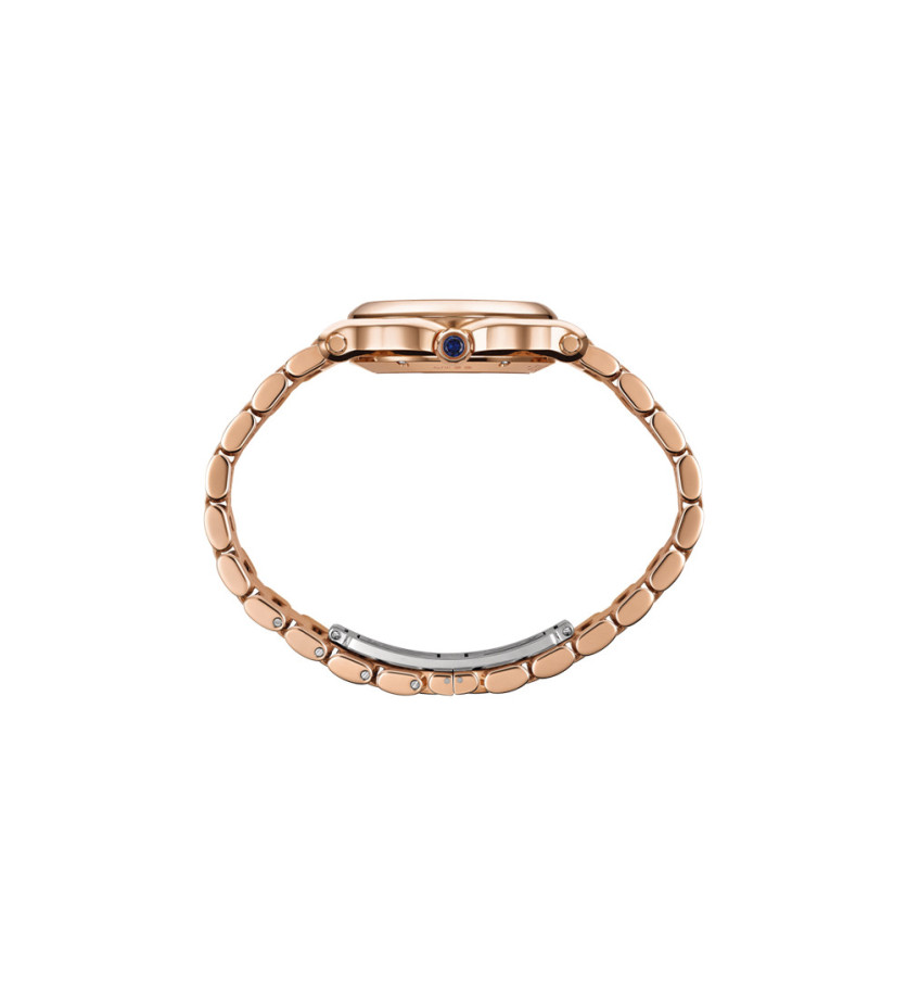 Montre Chopard Happy Sport automatique cadran or rose diamants bracelet or rose 33mm