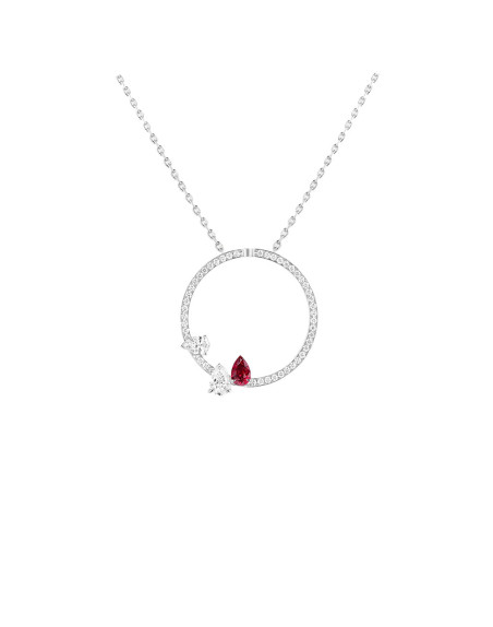 Collier-Repossi-Serti-sur-Vide-en-or-blanc-diamants-rubis-zoom