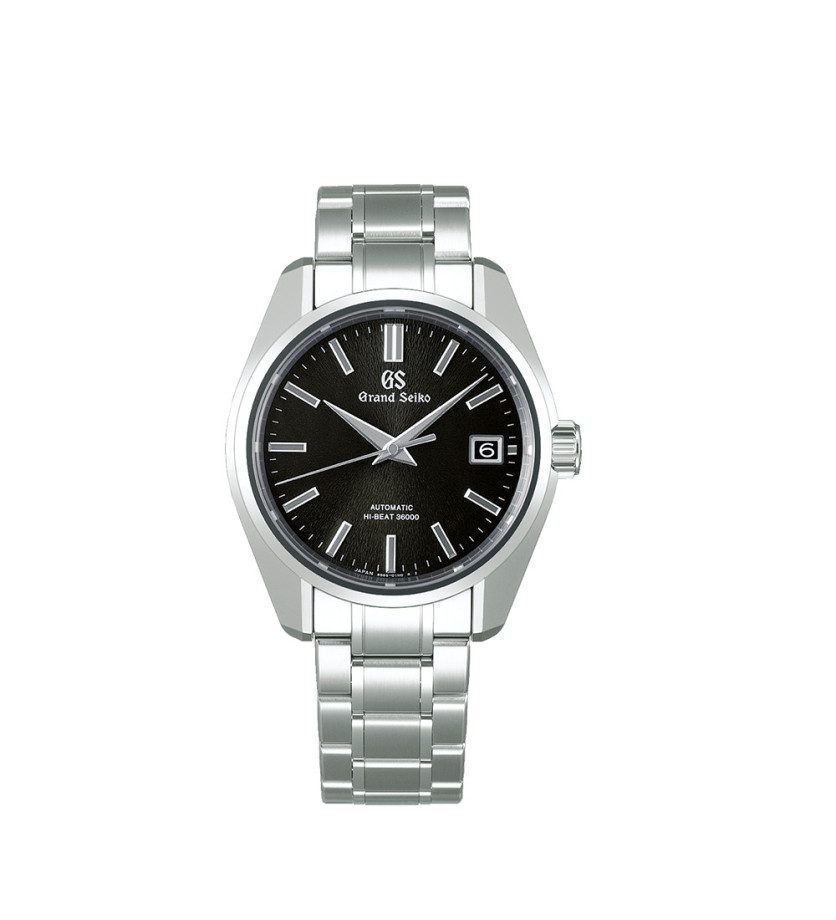 Montre Grand Seiko Heritage Hi-Beat automatique cadran noir bracelet acier 40 mm