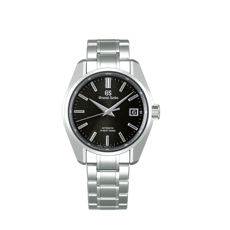 Montre Grand Seiko Heritage Hi-Beat automatique cadran noir bracelet acier 40 mm