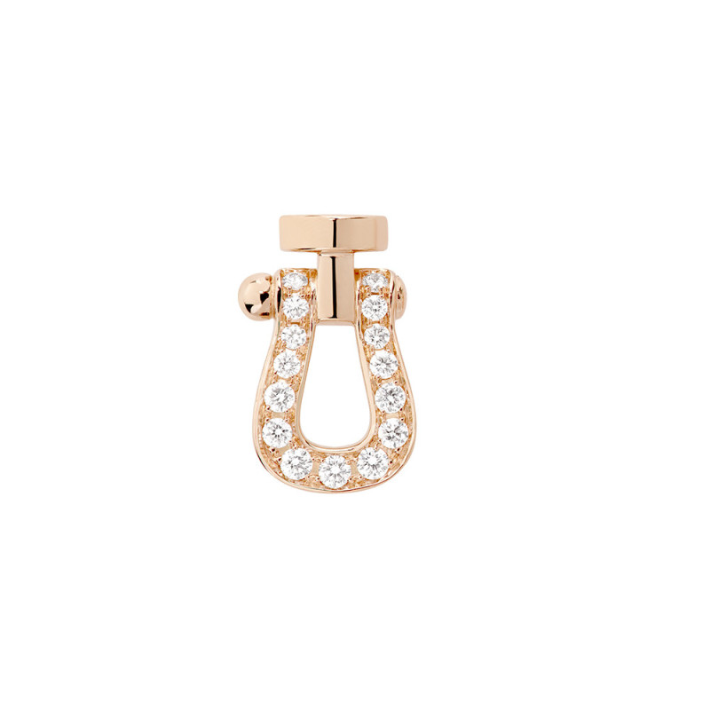 Mono boucle d'oreille Fred Force 10 or rose diamants