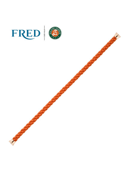 Câble Fred x Roland-Garros GM orange embouts roses