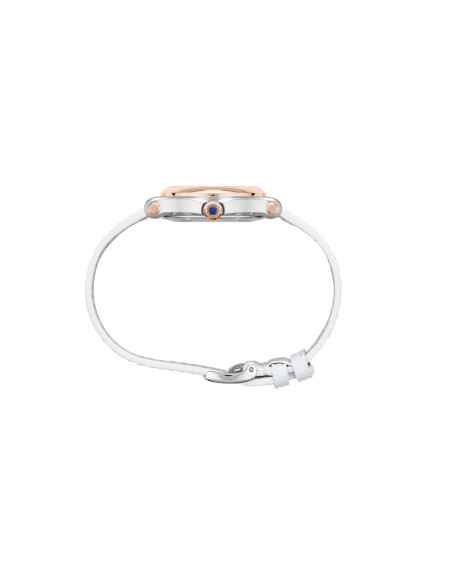 Montre Chopard Happy Sport cadran en nacre blanc bracelet alligator blanc 30mm