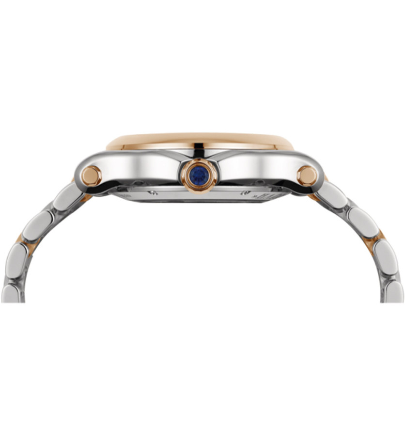 Montre Chopard Happy Sport automatique cadran or rose et diamants mobiles bracelet or rose et acier 36mm