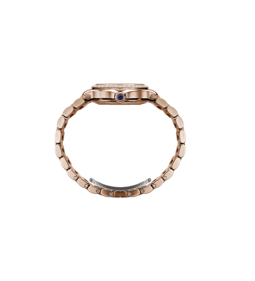 Montre Chopard Montre Happy Sport cadran argenté bracelet or rose 18 carats 33mm