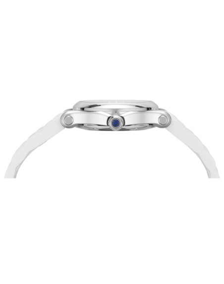 Montre Chopard Happy Sport quartz cadran blanc bracelet caoutchouc 30 mm