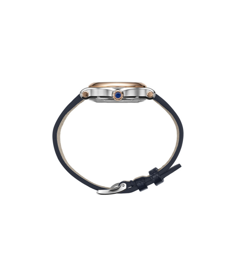 Montre Chopard Happy Sport automatique cadran argenté bracelet alligator 33 mm