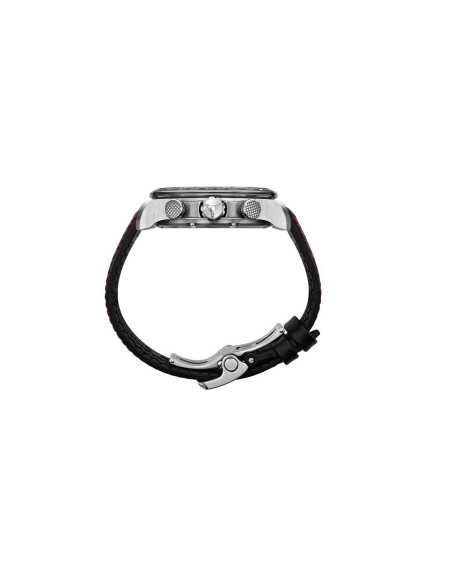 Montre Chopard Mille Miglia automatique cadran ardoise satiné bracelet cuir noir surpiqures rouges 44mm
