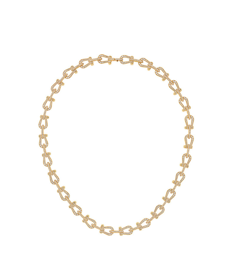 Collier Fred Force 10 or jaune full pavé diamants