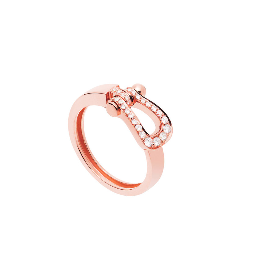Bague Fred Force 10 or rose diamants
