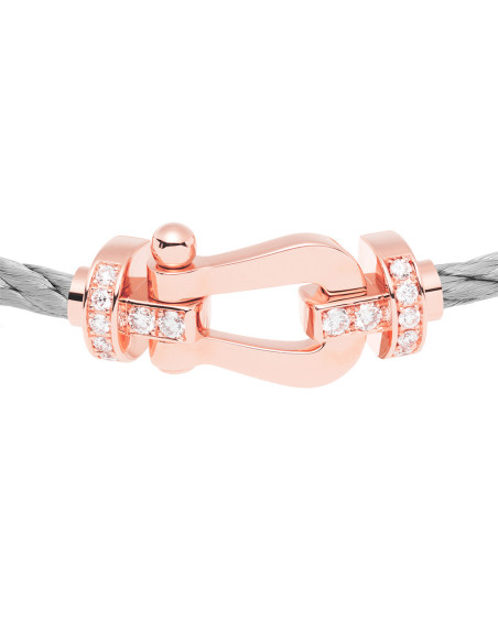 Manille Fred Force 10 or rose semi pavée diamants