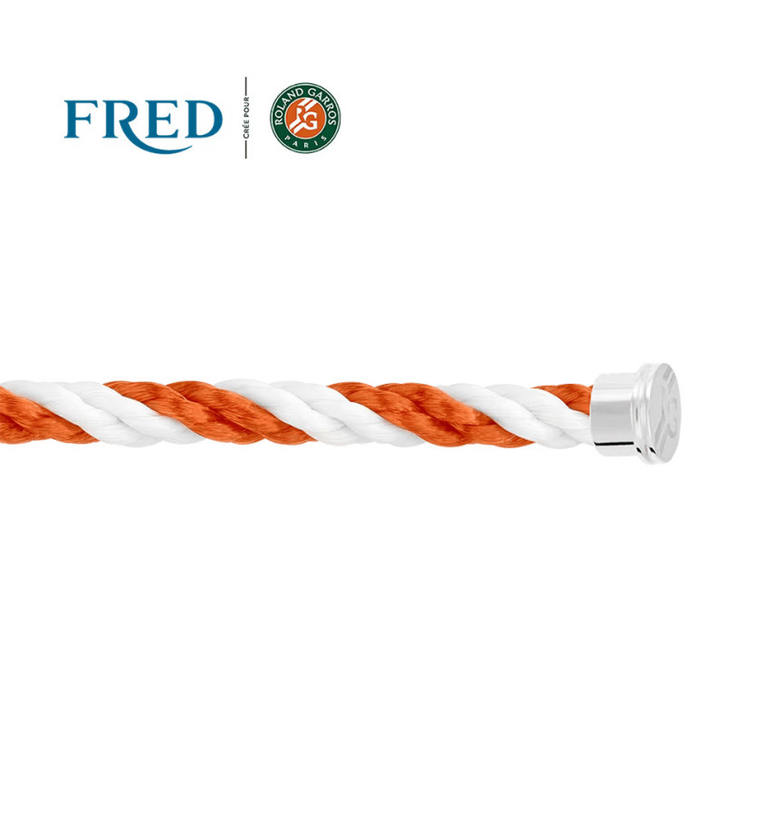 Câble Fred x Roland-Garros blanc & terracotta