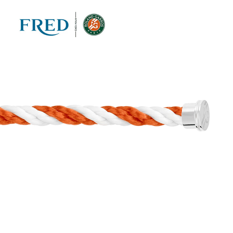 Câble Fred x Roland-Garros blanc & terracotta