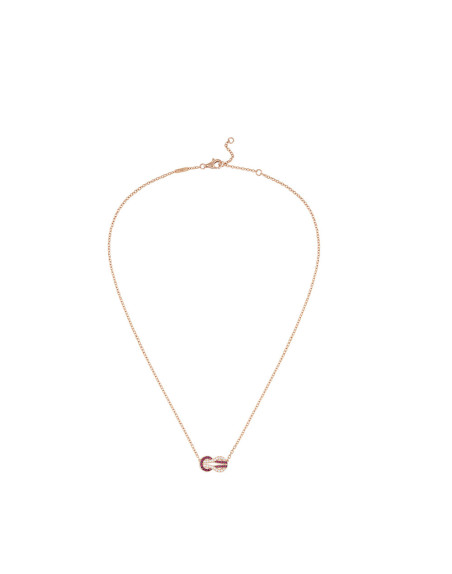 Collier Fred Chance Infinie or rose rubis et diamants