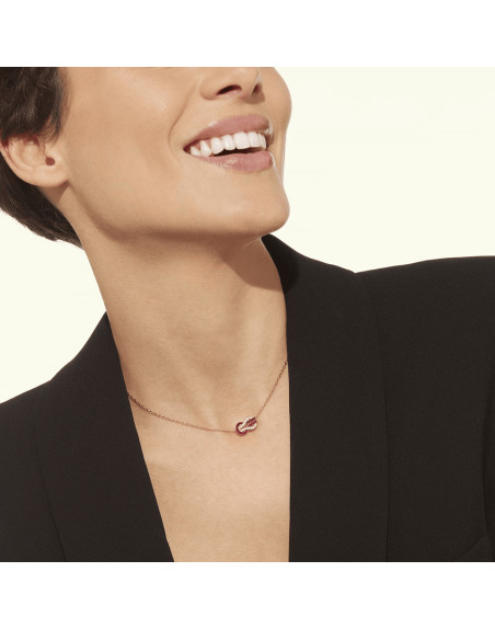 Collier Fred Chance Infinie or rose rubis et diamants