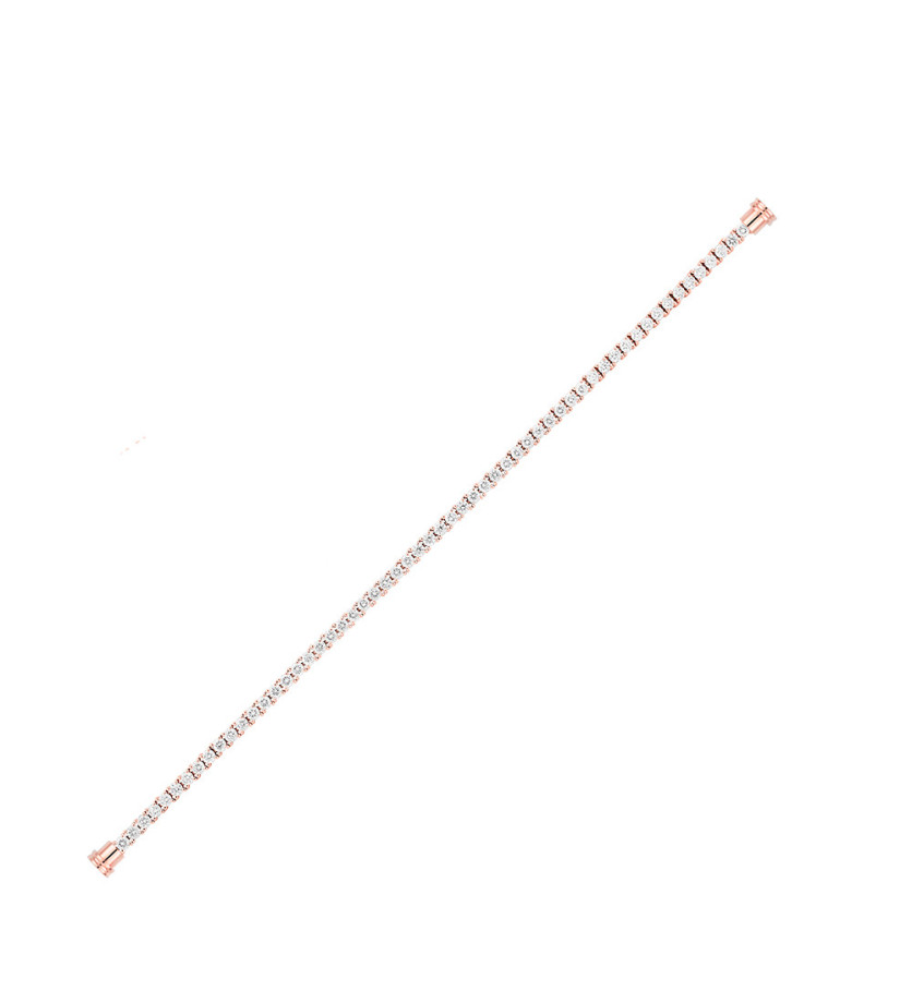 Câble Fred Force 10 or rose ligne diamants