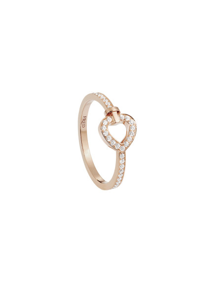 Bague Fred Pretty Woman or rose full pavé diamants