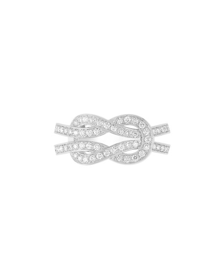 Bague Fred Chance Infinie or blanc full pavé diamants