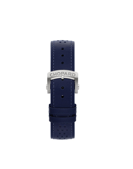 Montre Chopard Mille Miglia automatique acier cadran bleu bracelet caoutchouc bleu 44mm