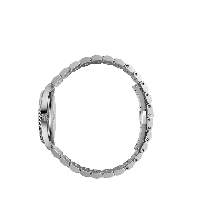 Montre Gucci G-TIMELESS quartz acier cadran rose bracelet acier 29mm