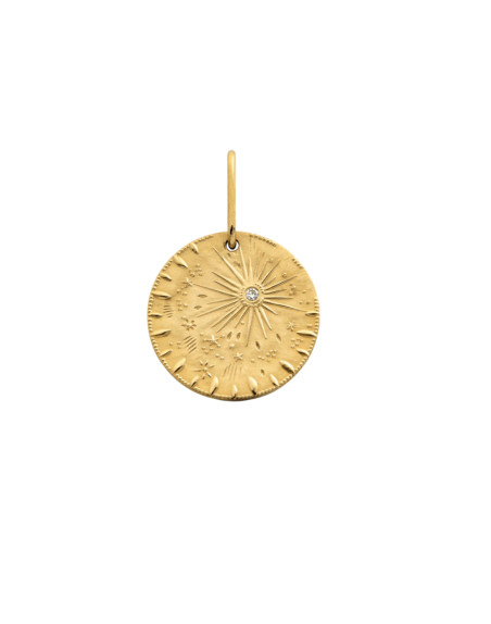 Médaille Arthus Bretrand pluie d'Etoiles or jaune diamants