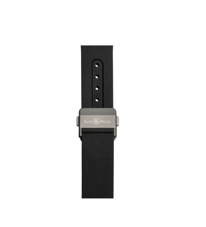 Montre Bell & Ross BR-X5 Black Titanium automatique cadran noir bracelet caoutchouc noir 41 mm