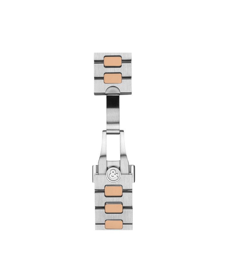 Montre Bell & Ross BR 05 Chrono Grey Steel & Gold automatique cadran ruthénium bracelet acier et or rose 18K 42 mm