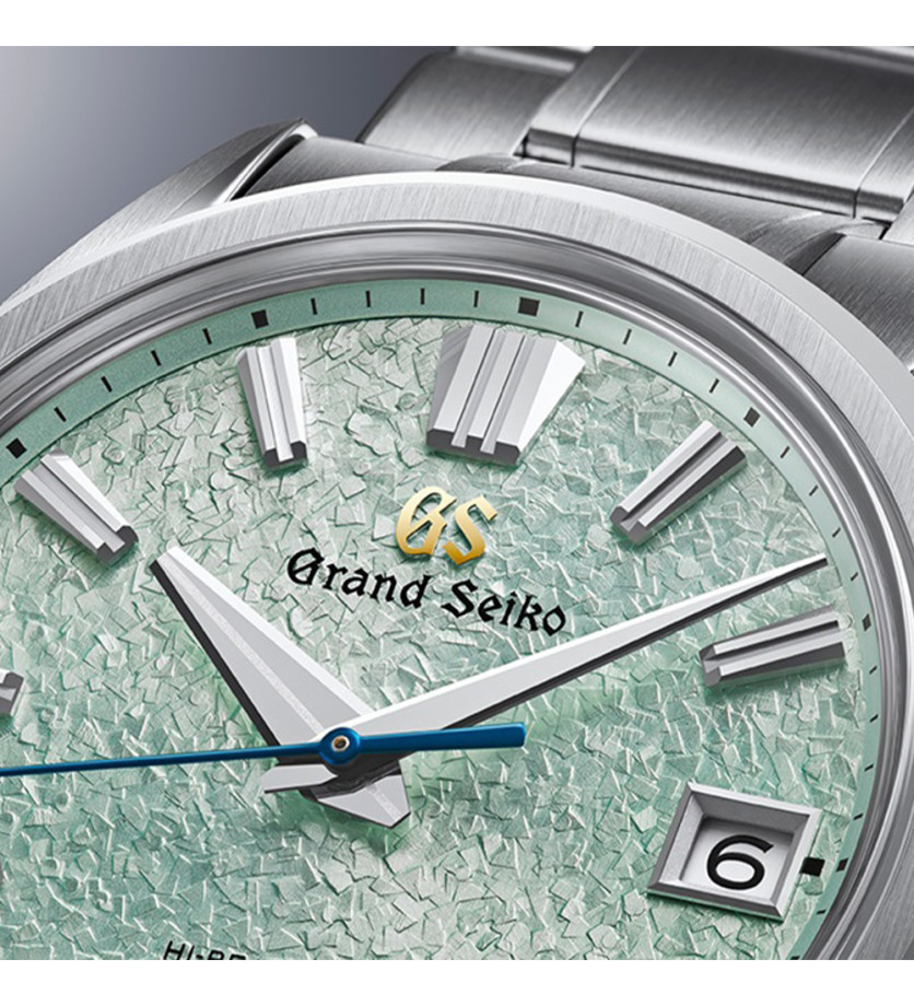 Montre Grand Seiko Evolution 9 "Genbi Valley" Hi-Beat 36000 automatique cadran vert bracelet acier 40 mm