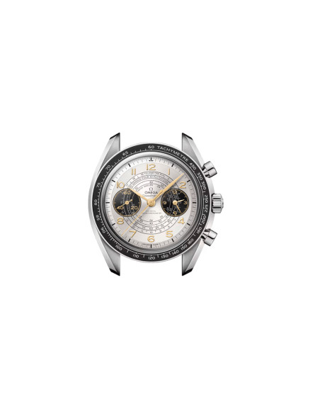 Montre Omega Speedmaster Chronoscope "Paris 2024" manuel cadran argent bracelet acier 43 mm